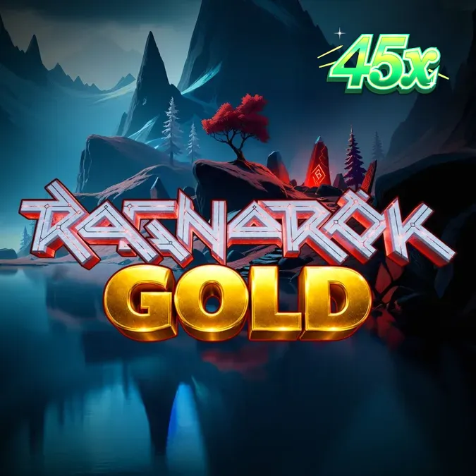 Interface do jogo de slot Ragnarok Gold com temática nórdica